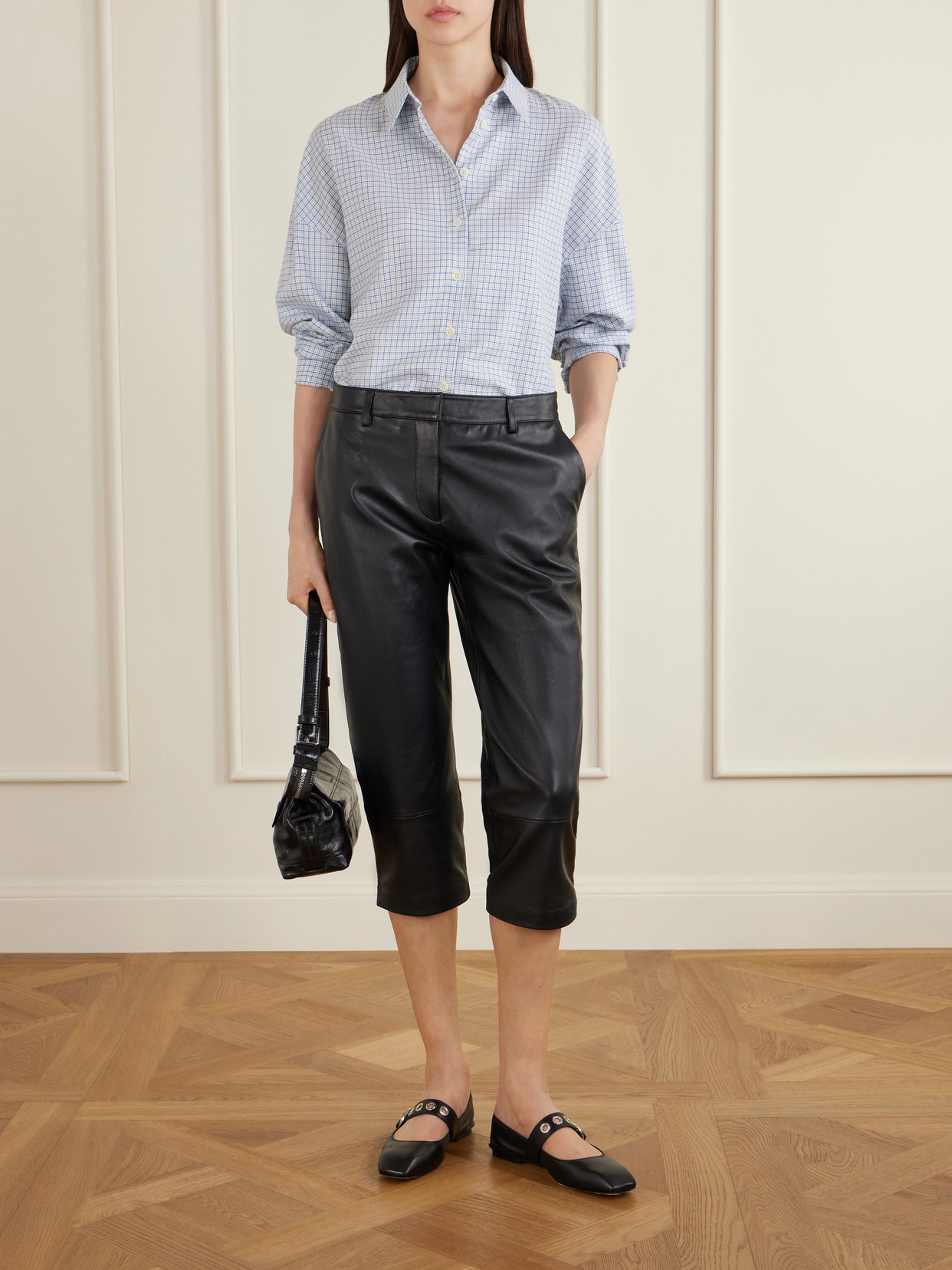 Checked Lyocell And Cotton-Blend Shirt