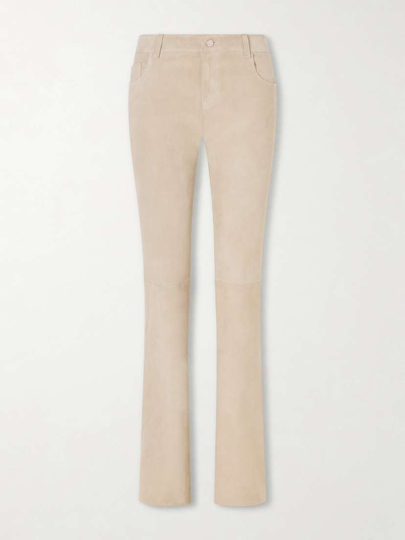 STOULS Pawlonia Suede Flared Pants