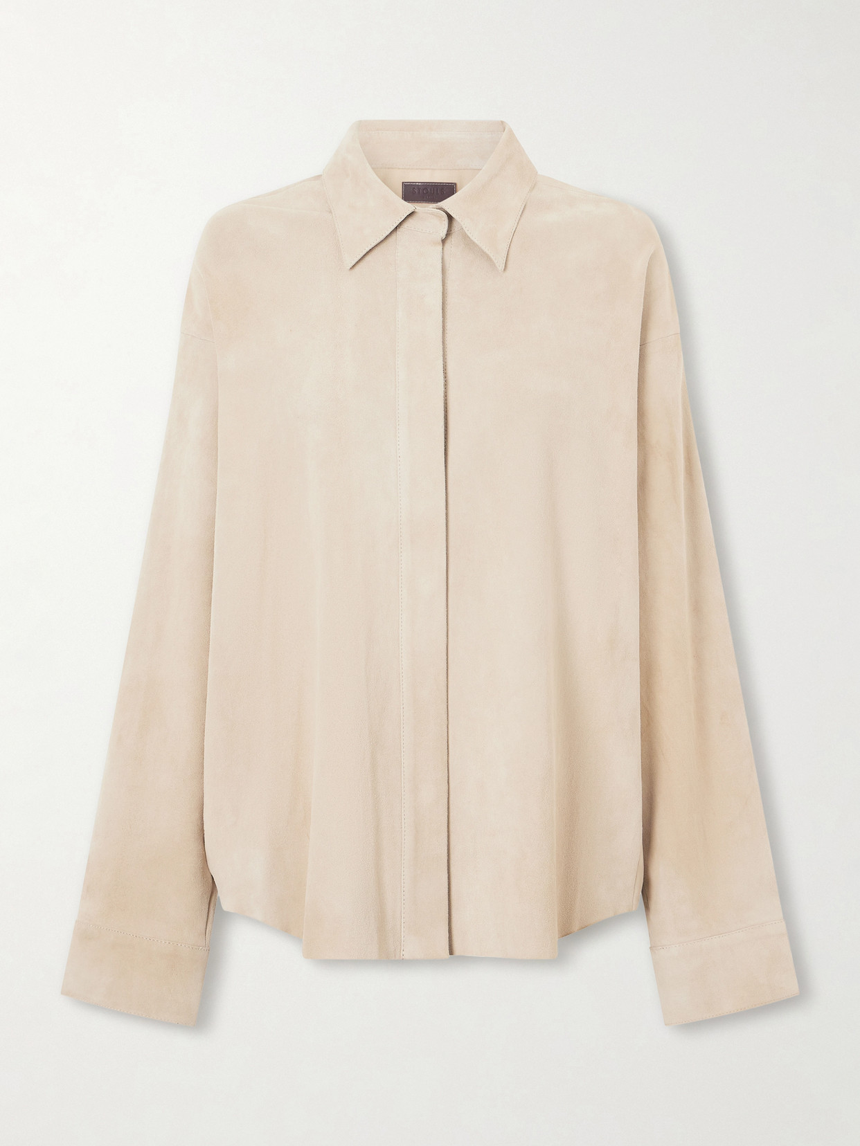Stouls Simone Suede Shirt In Brown