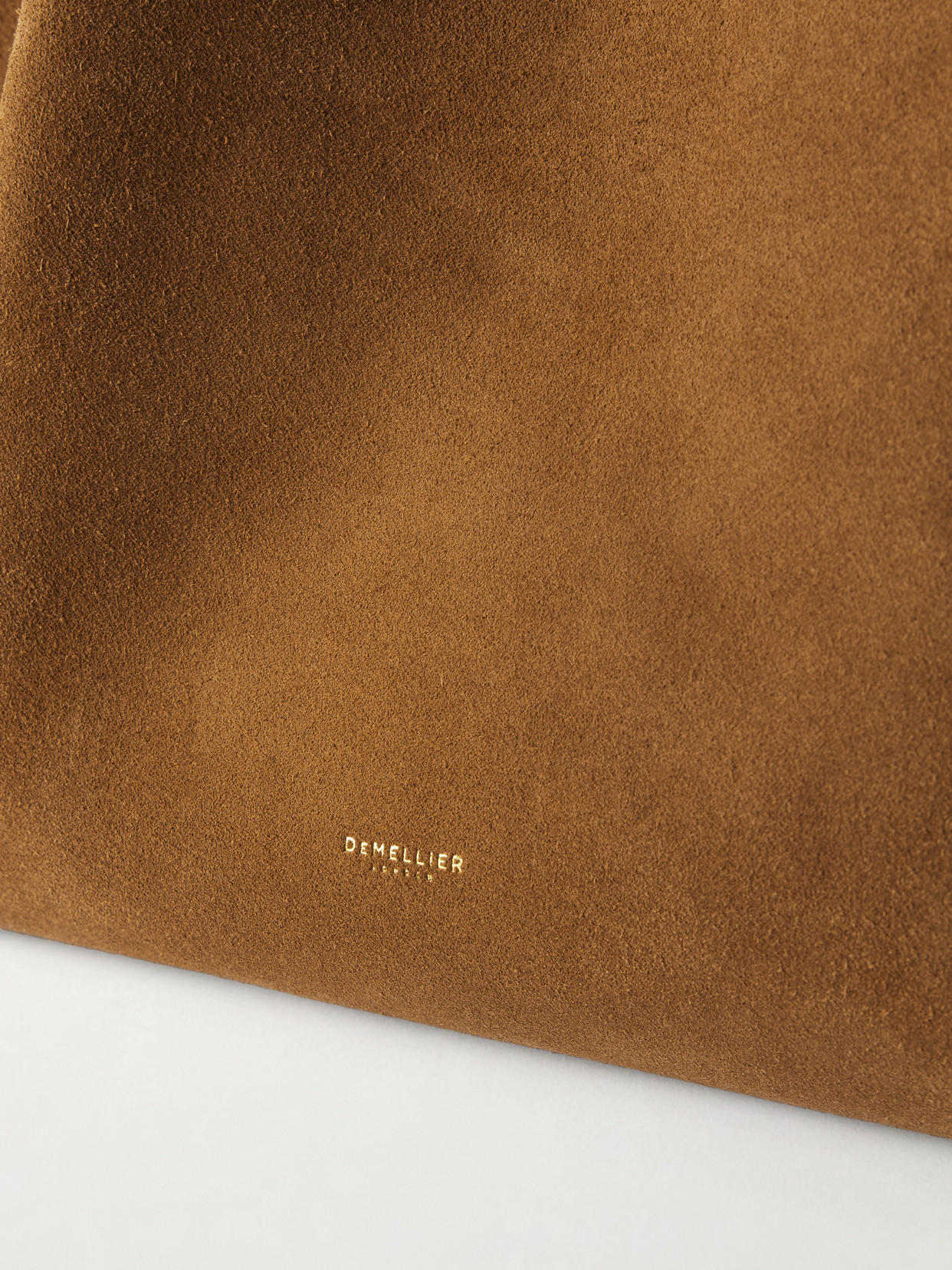 The New York Large Leather-Trimmed Suede Tote