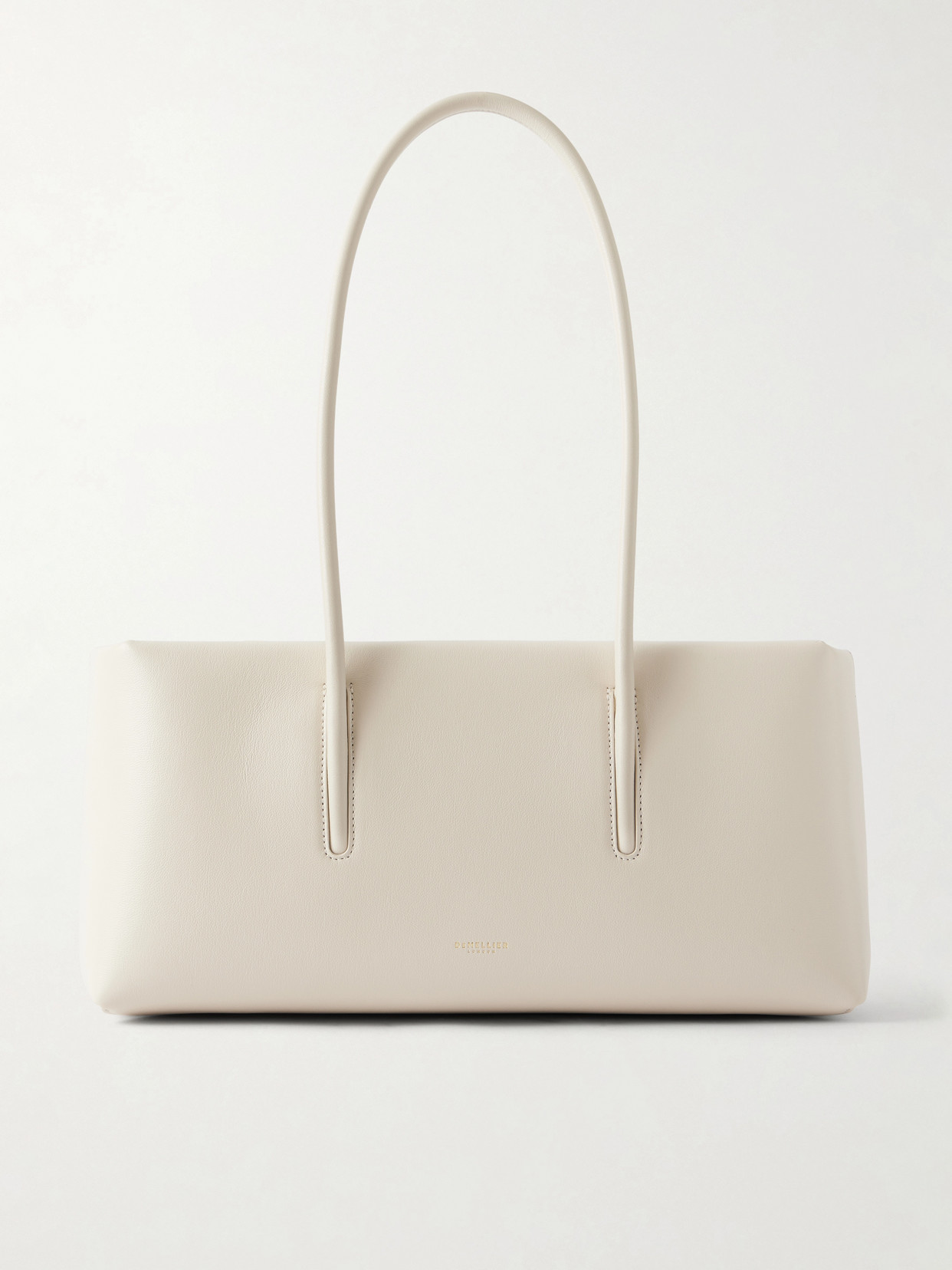 Demellier The Stockholm Textured-leather Shoulder Bag In White