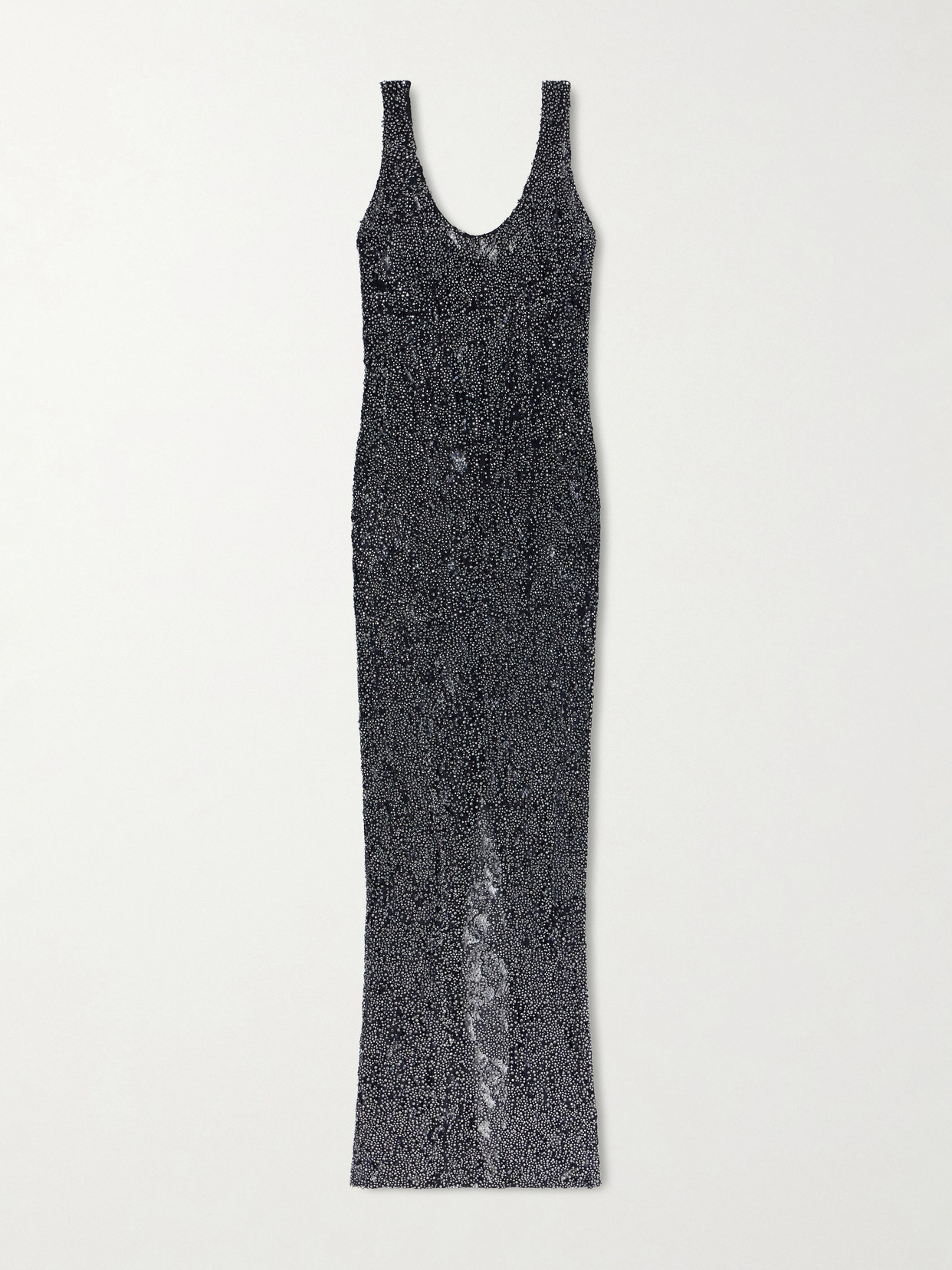 The New Arrivals Ilkyaz Ozel Aela In Medusa's Gaze Embellished Gown In Black