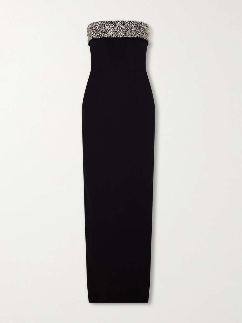 The New Arrivals Ilkyaz Ozel Crystal-embellished Crepe Gown