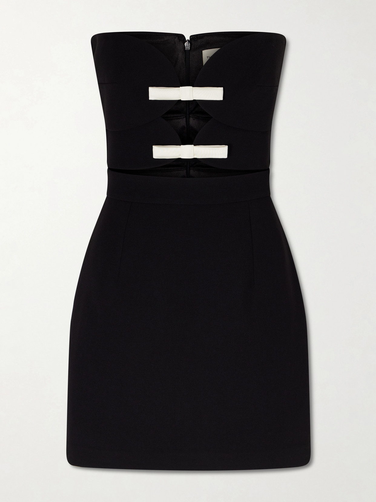 The New Arrivals Ilkyaz Ozel Bustier Mini Dress In Black