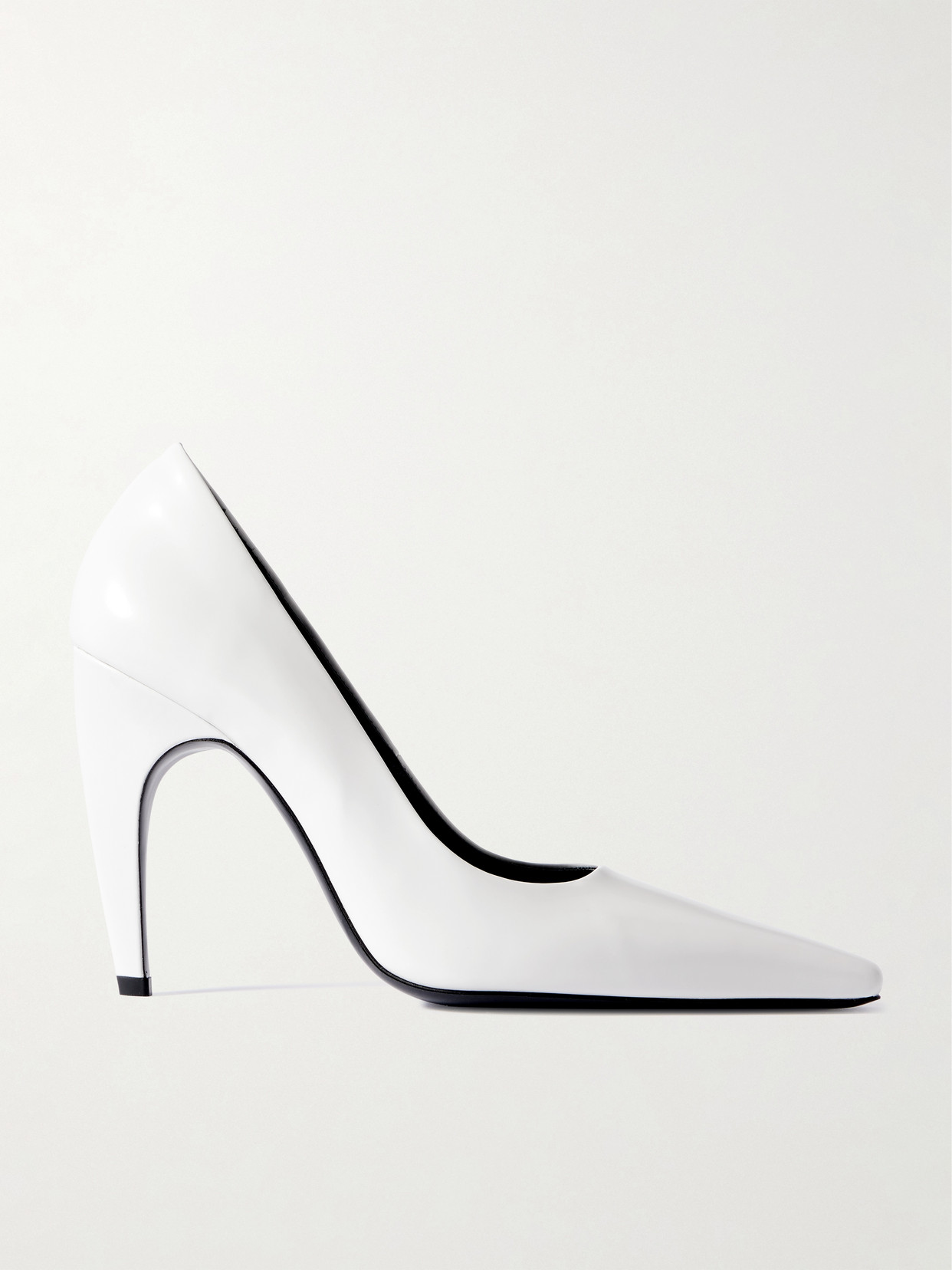 Jude Fame Leather Pumps In White