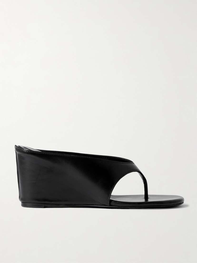 Jude Yaga Leather Wedge Sandals