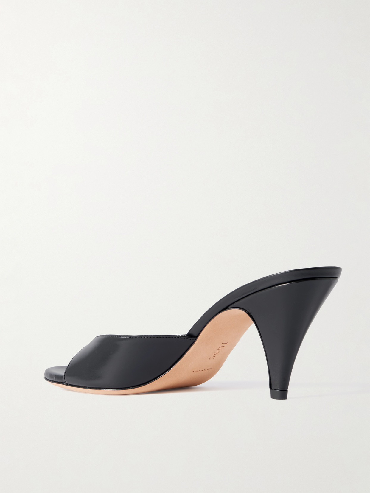 Jude Haze Sandal In Black Leather In Black