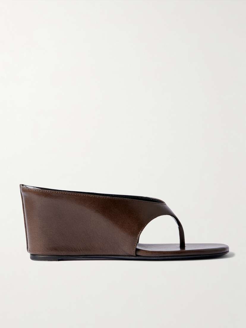 Jude Yaga Leather Wedge Sandals