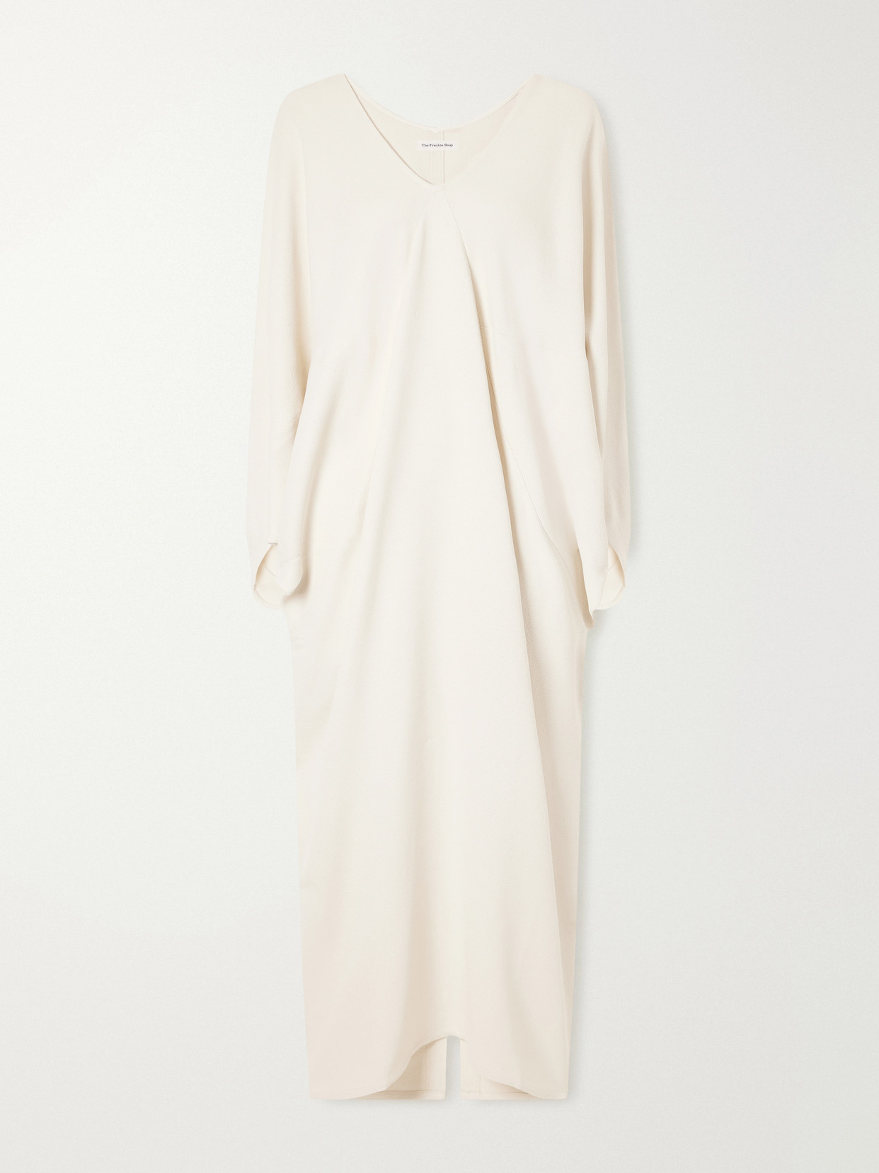 The Frankie Shop Lila Kaftan Ponte Maxi Dress In Neutrals