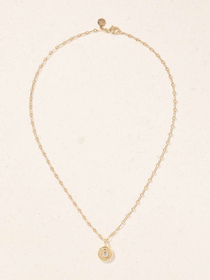 Marlo Laz Lasso 14-karat Gold Diamond Necklace