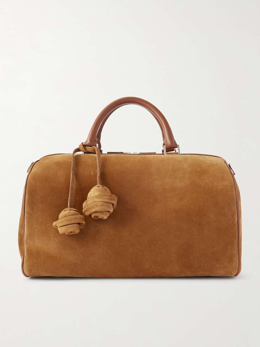 Magda Butrym Varsovia Embellished Leather-trimmed Suede Tote