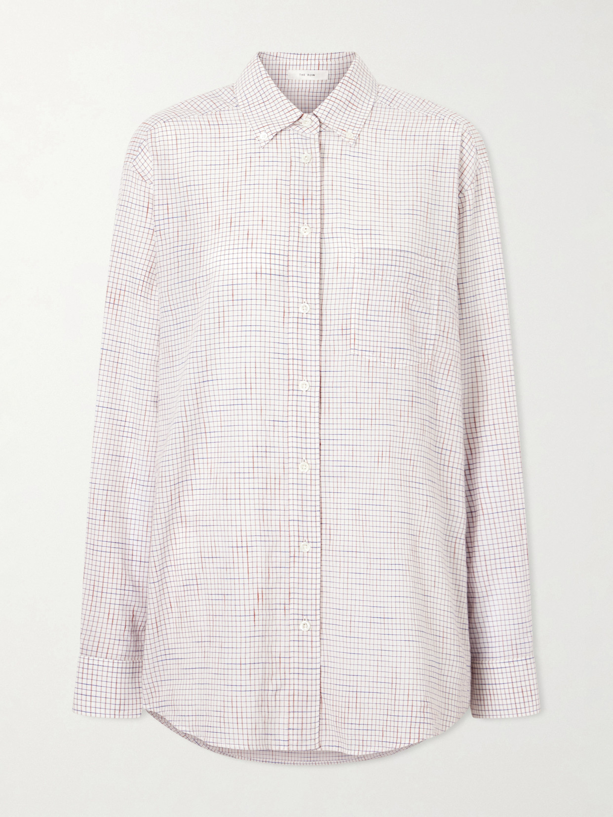The Row - Dalan Checked Cotton Shirt - White