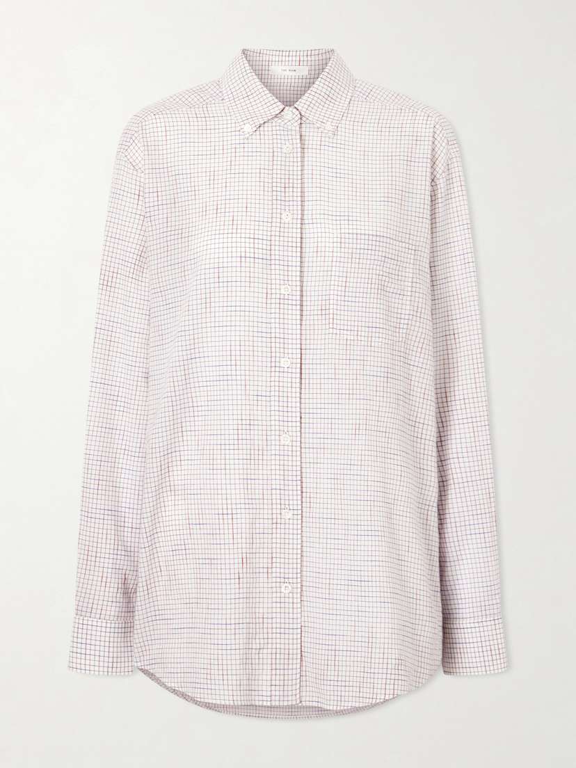 The Row Dalan Checked Cotton Shirt