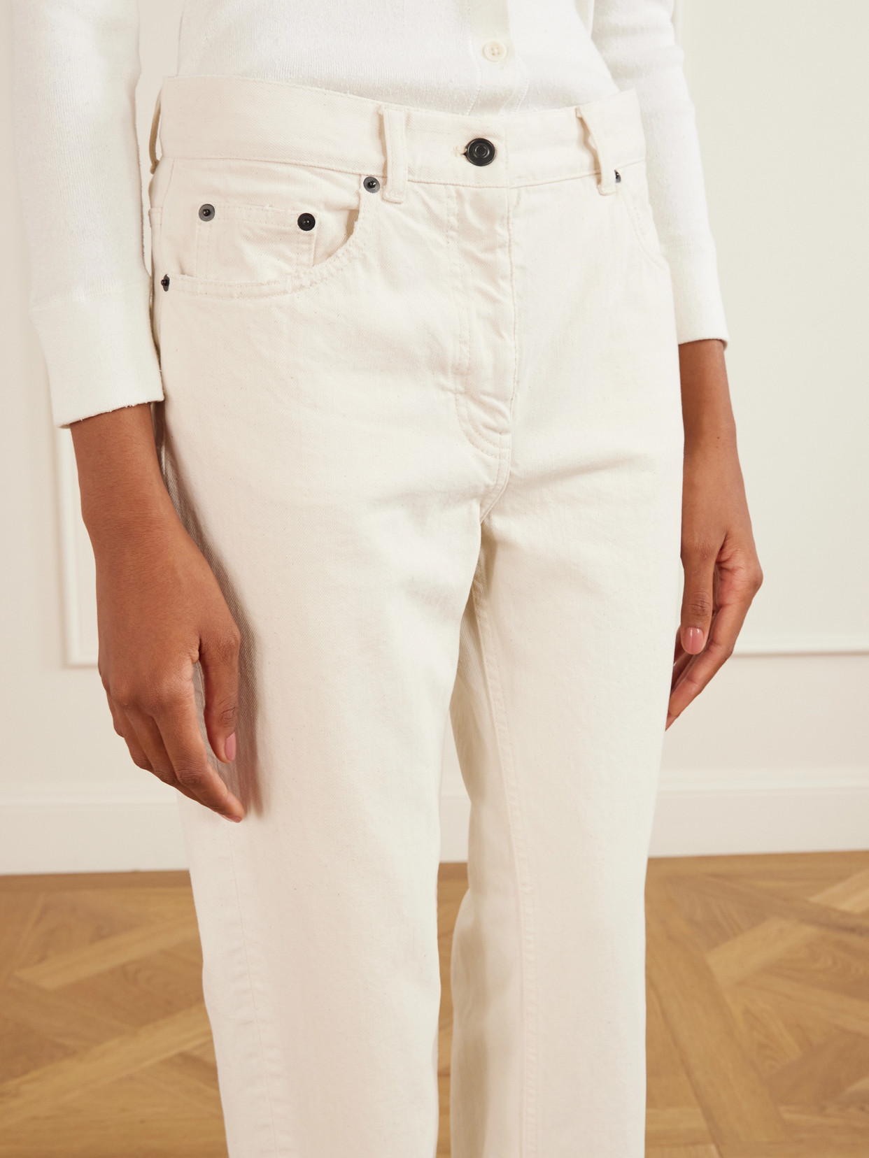 Fargo Mid-Rise Straight-Leg Jeans