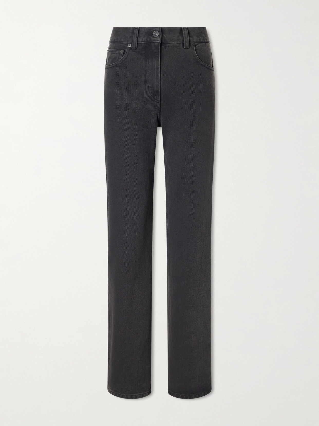 The Row - Fargo Mid-rise Straight-leg Jeans - Black