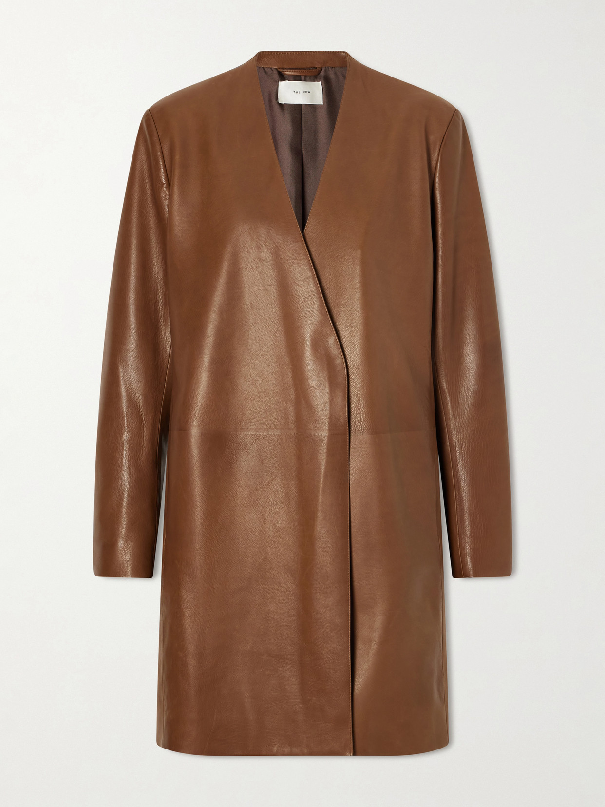 Clarisa Leather Knee-Lenght Coat