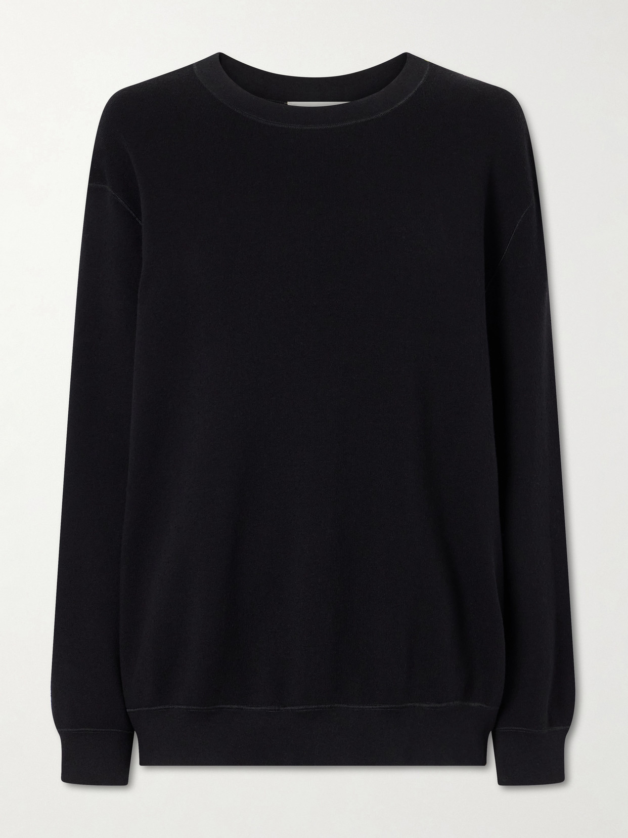 The Row - Ottilie Silk And Cotton-blend Sweatshirt - Black