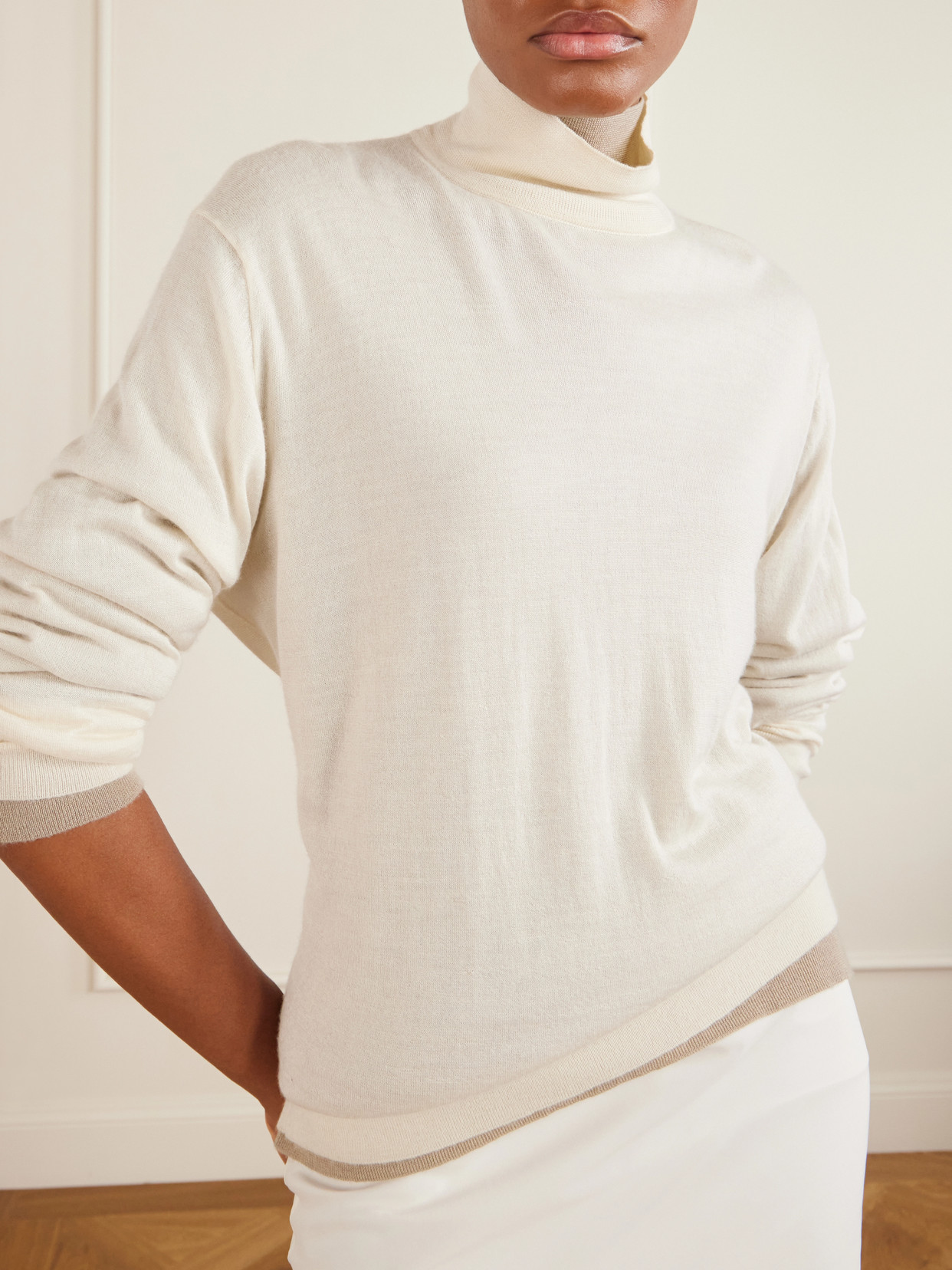 Orly Cashmere And Silk-Blend Turtleneck