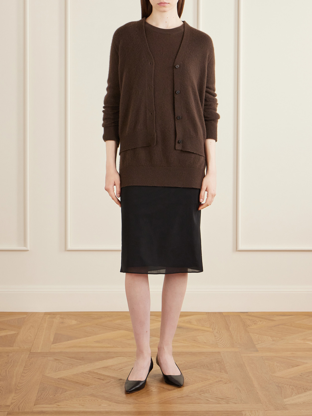 Ivrea Silk-Blend Chiffon Midi
