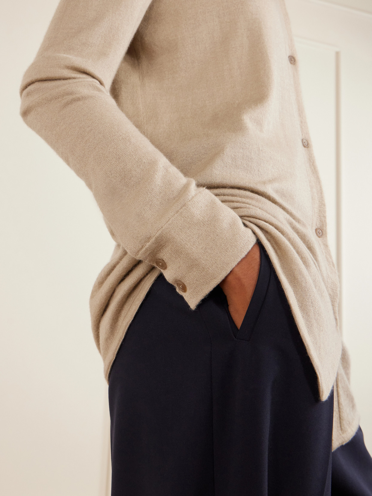 Ocari Cashmere And Silk-Blend Polo Knit