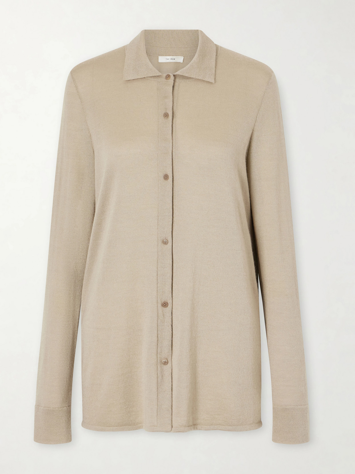 The Row - Ocari Cashmere And Silk-blend Polo Knit - Brown