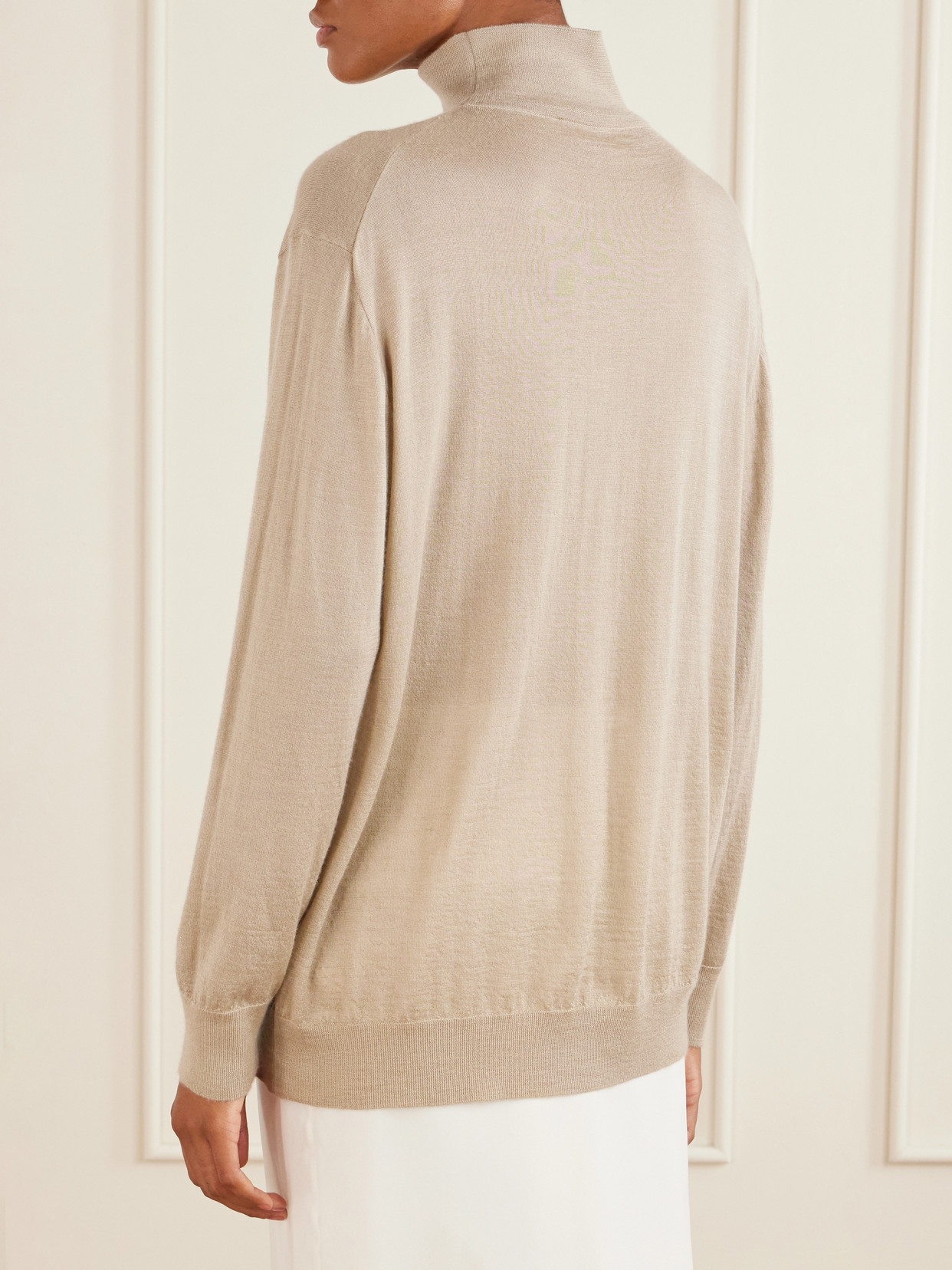 Orly Cashmere And Silk-Blend Turtleneck Sweater