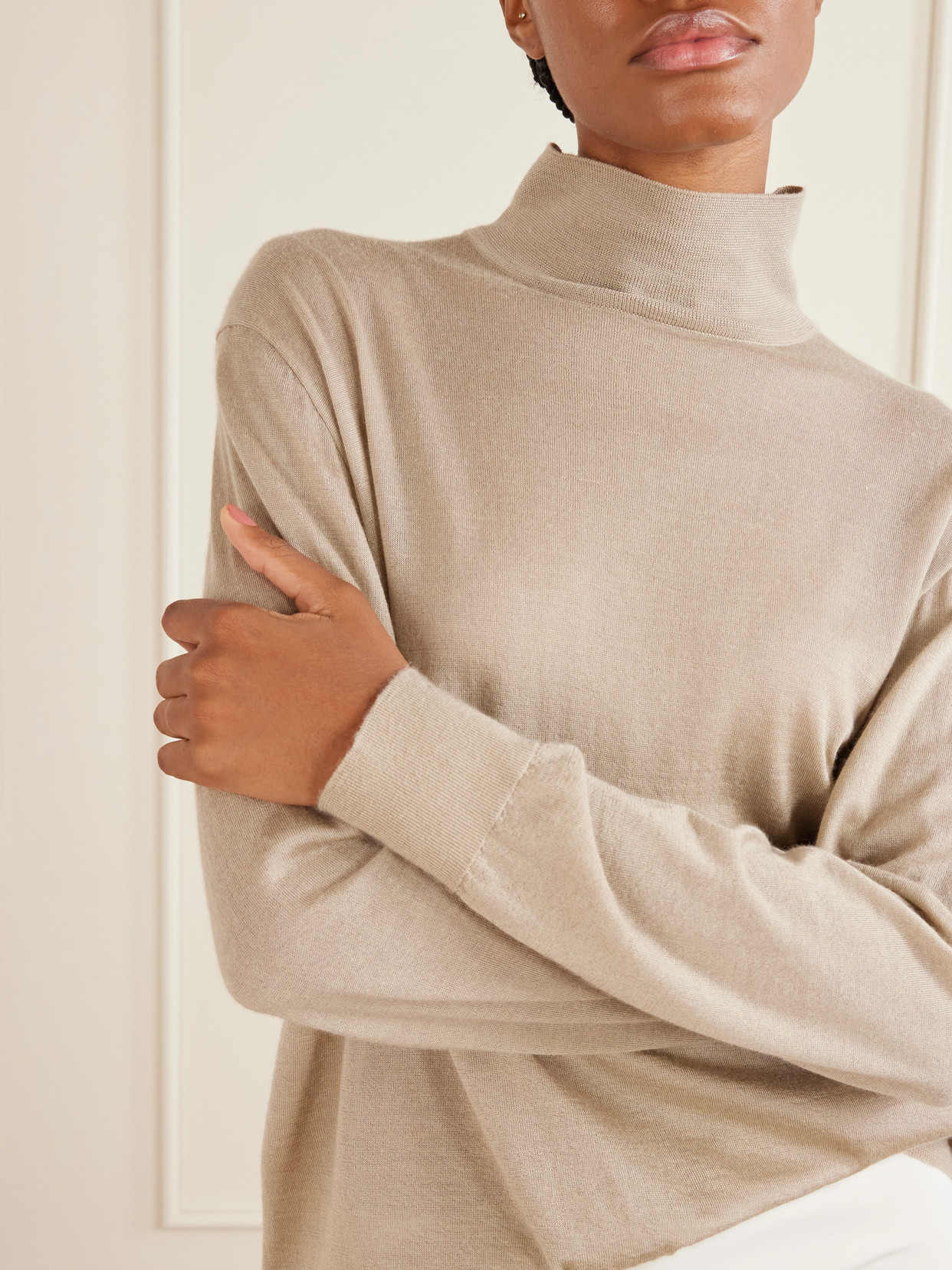 Orly Cashmere And Silk-Blend Turtleneck Sweater