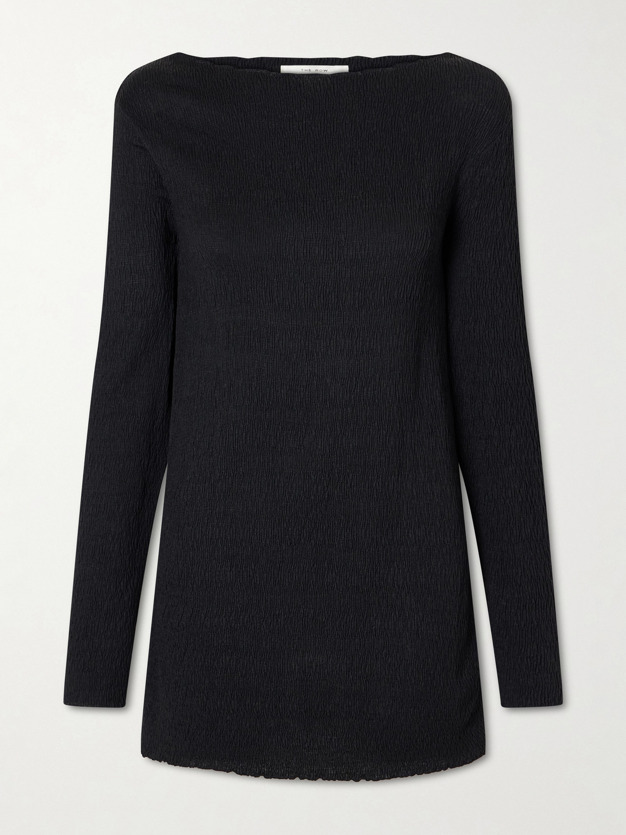 The Row - Ozma Pleated Silk Top - Black