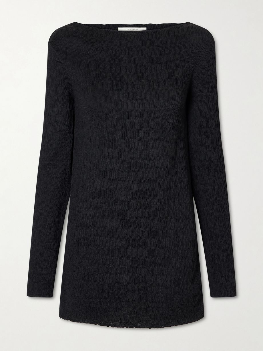Ozma pleated silk top