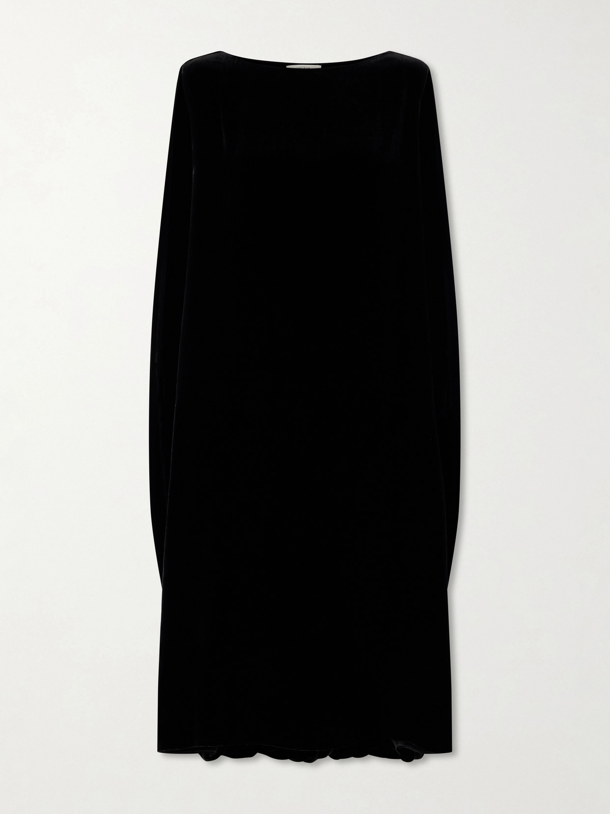 The Row - Kaely Velvet Midi Dress - Black