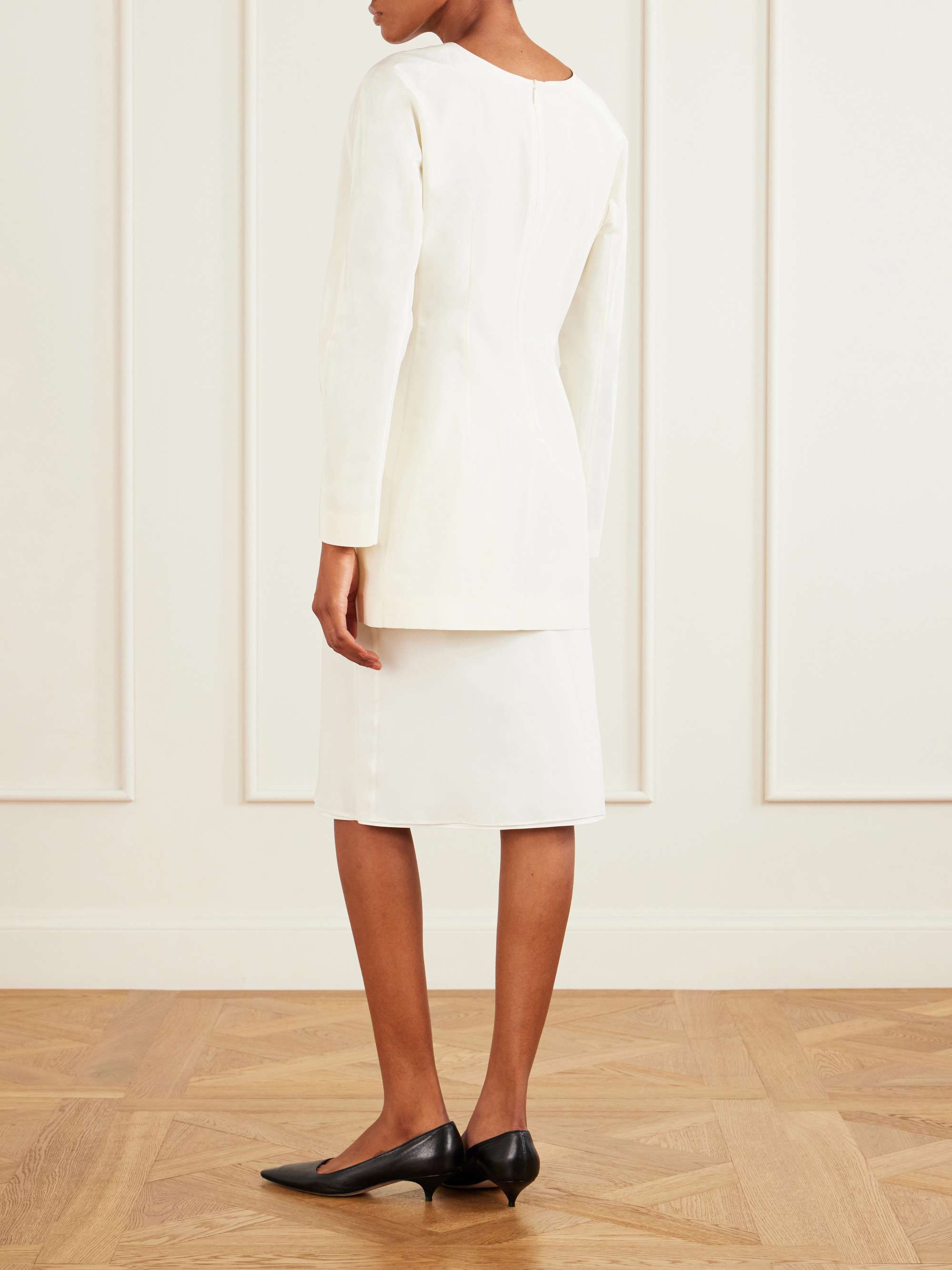 THE ROW　コットン　ベルテッド　ワンピース THE ROW Elione cotton and silk blouse | NET-A-PORTER