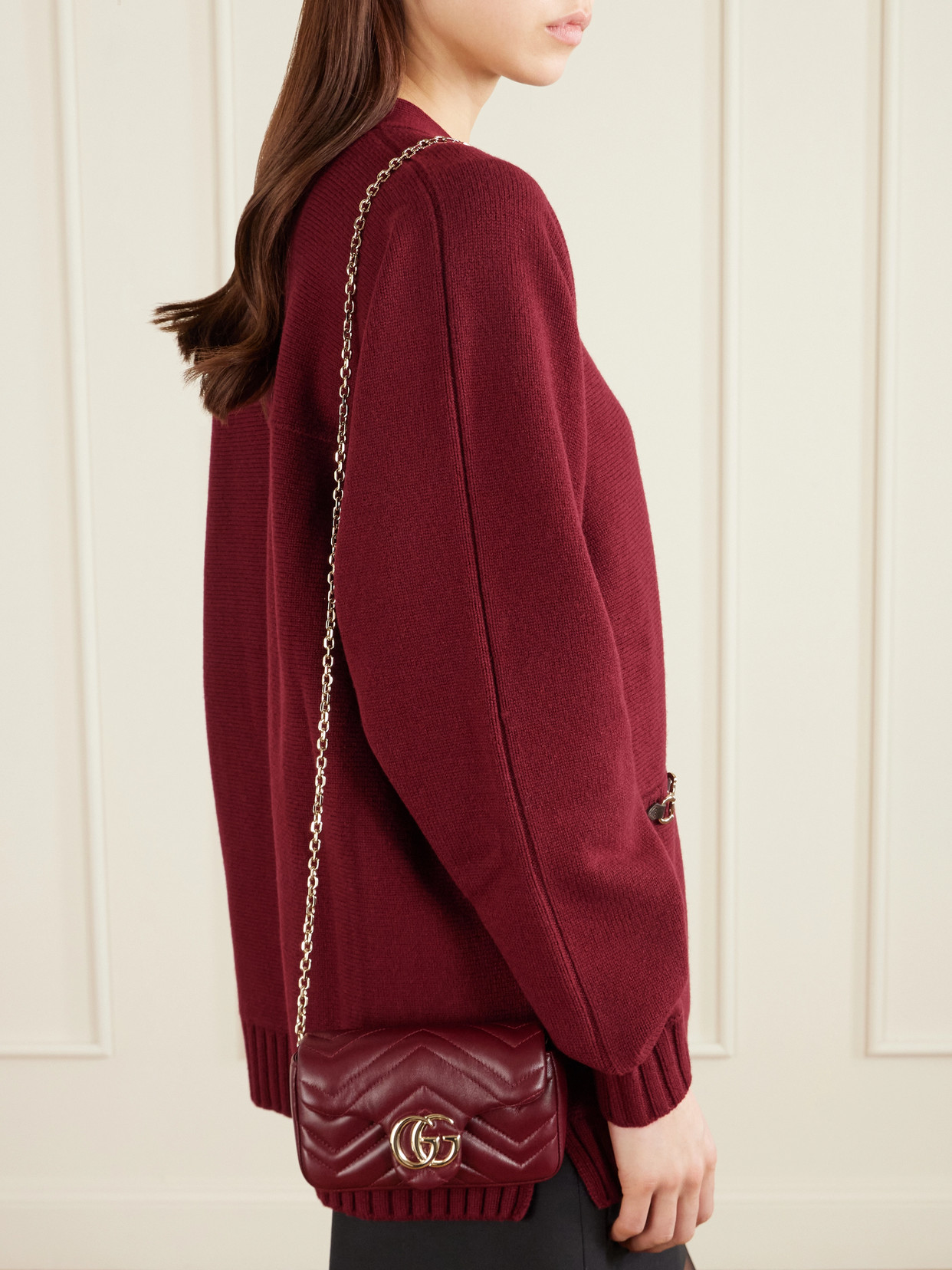 GG Marmont Mini Matelassé Shoulder Bag
