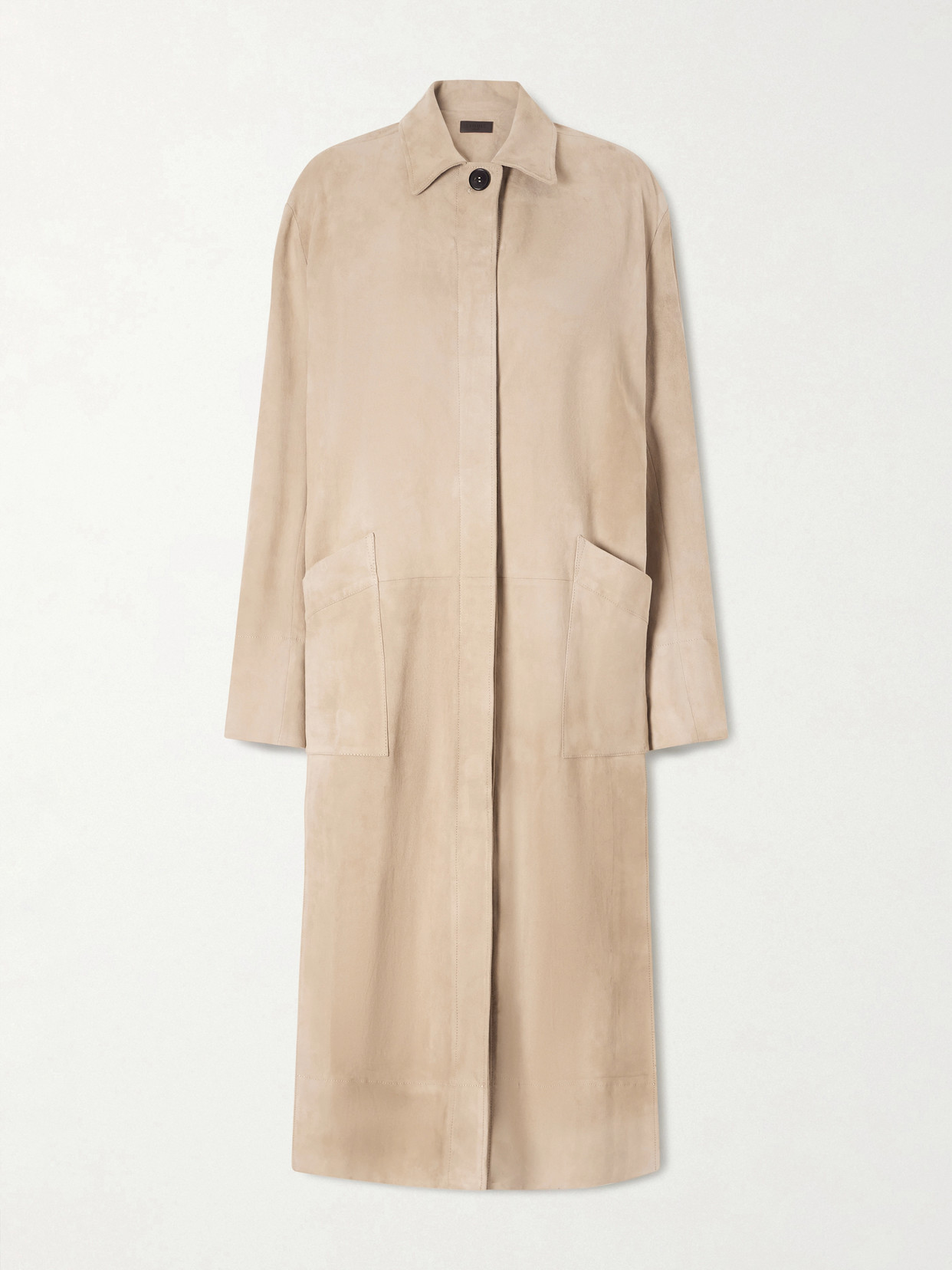 Stouls Corleone Suede Coat In Nude