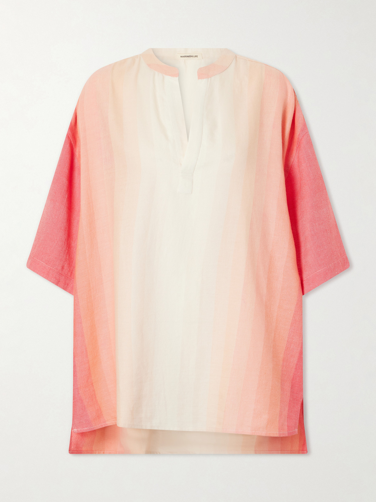 Marrakshi Life Striped Cotton Coverup In Multi