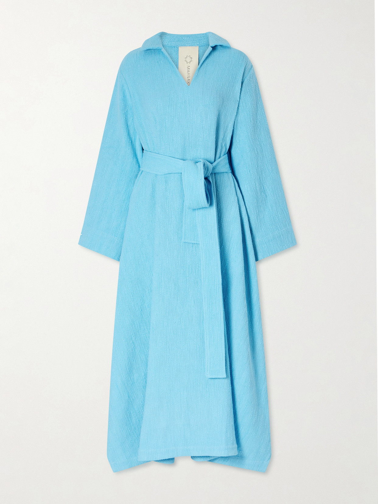 Marrakshi Life Belted Cotton Coverup In Blue