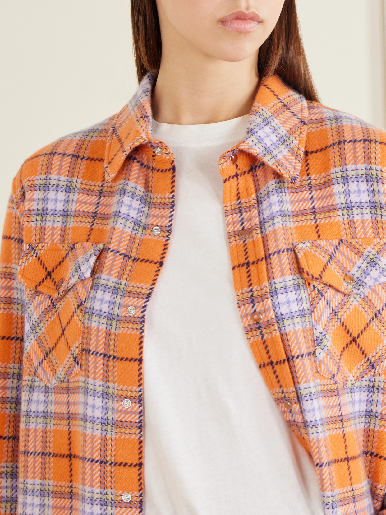Midnight Sun Checked Cashmere Shirt