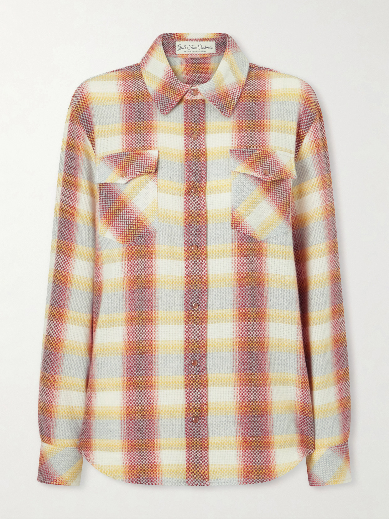 Rose Blume Checked Cashmere Shirt