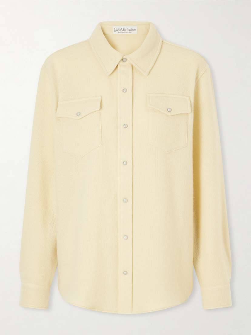 God’s True Cashmere Daffodil Cashmere Shirt