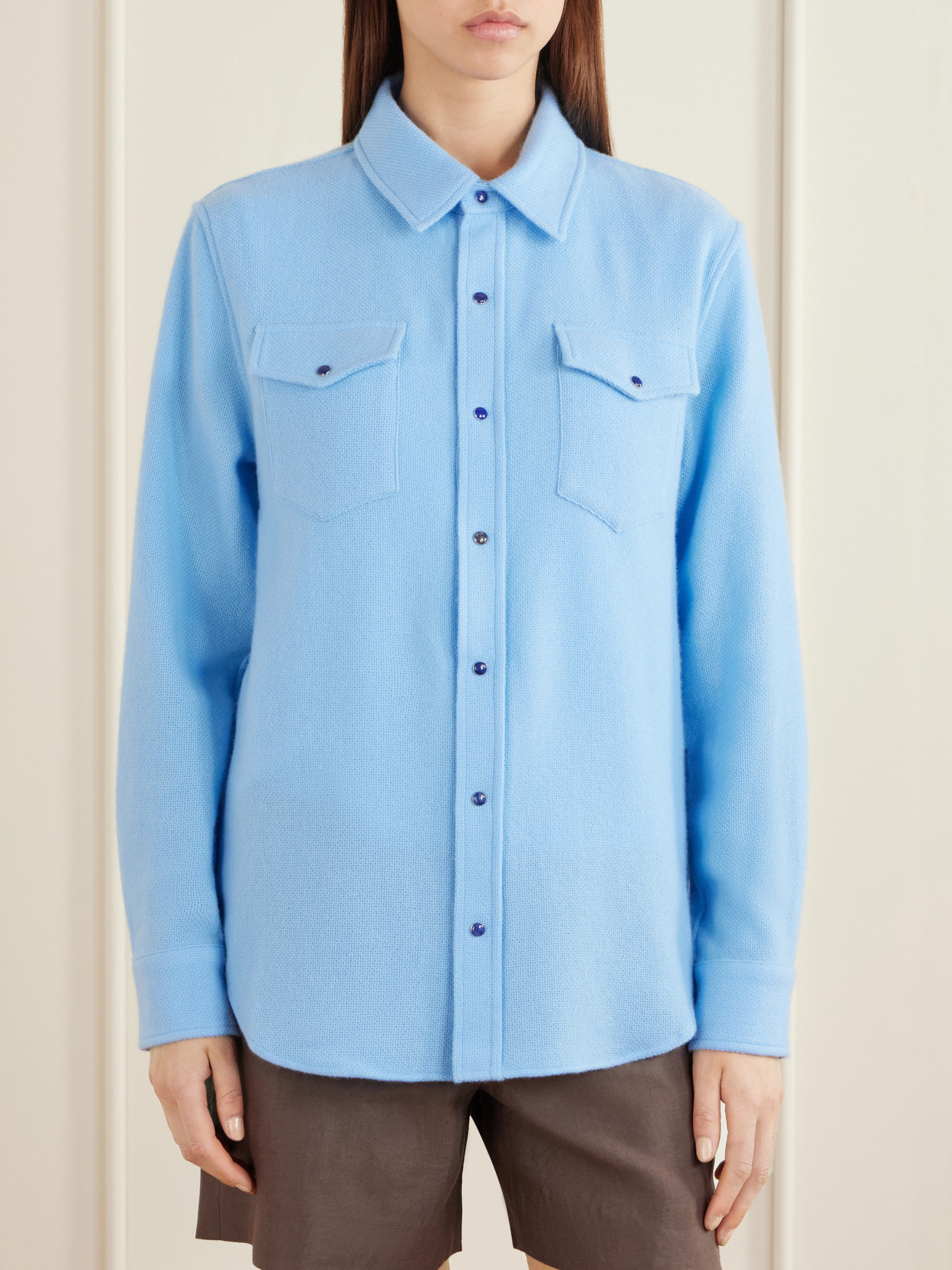 Blue Lagoon Cashmere Shirt