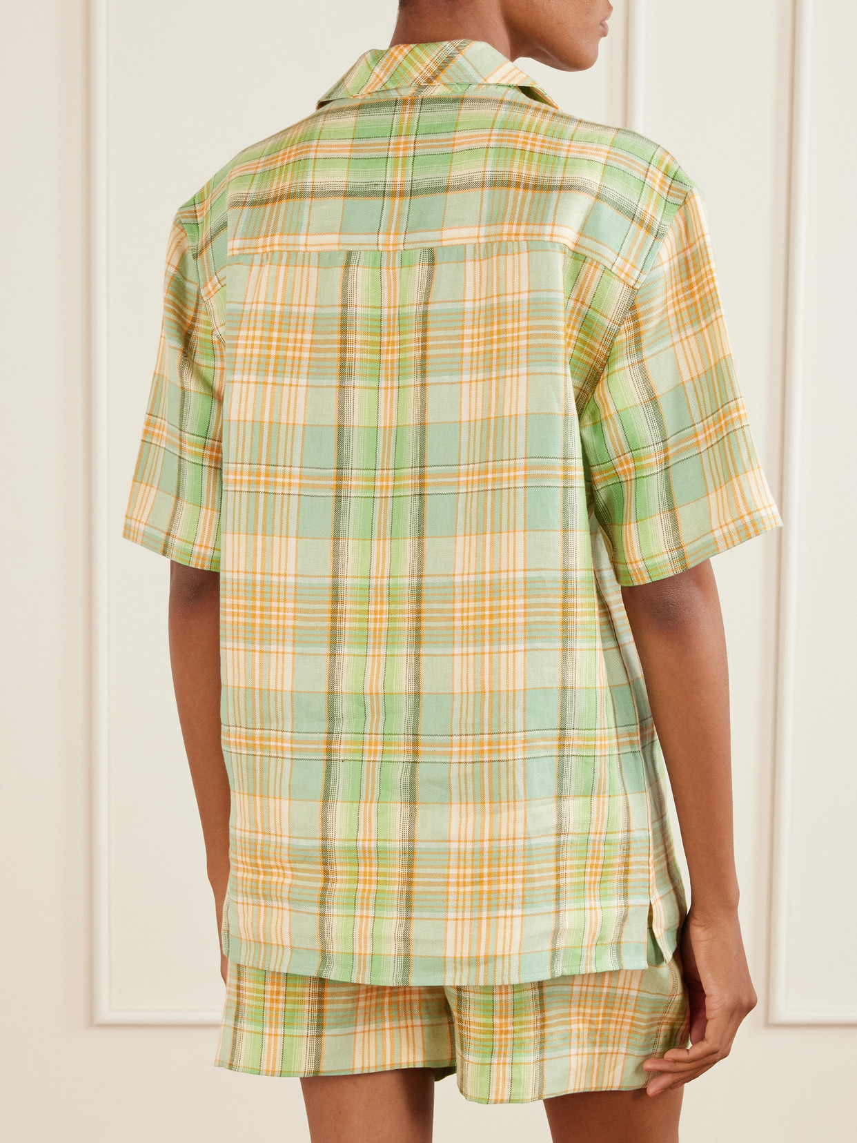 Lime Moss Checked Shirt