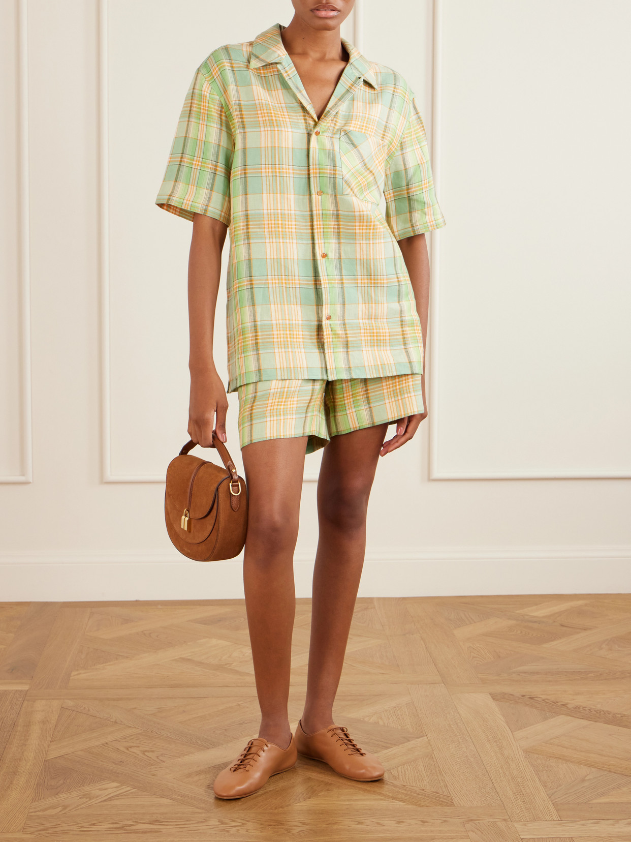 Lime Moss Checked Shirt