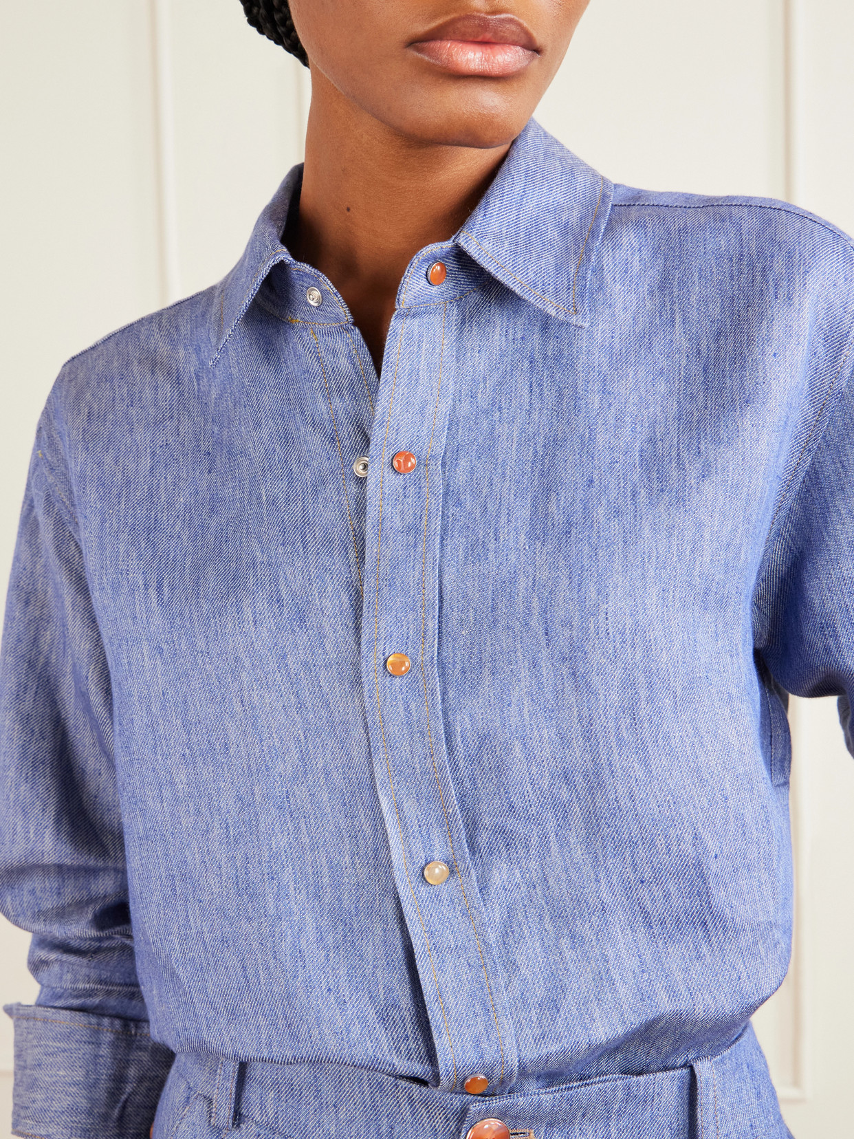 Linen-Denim Shirt