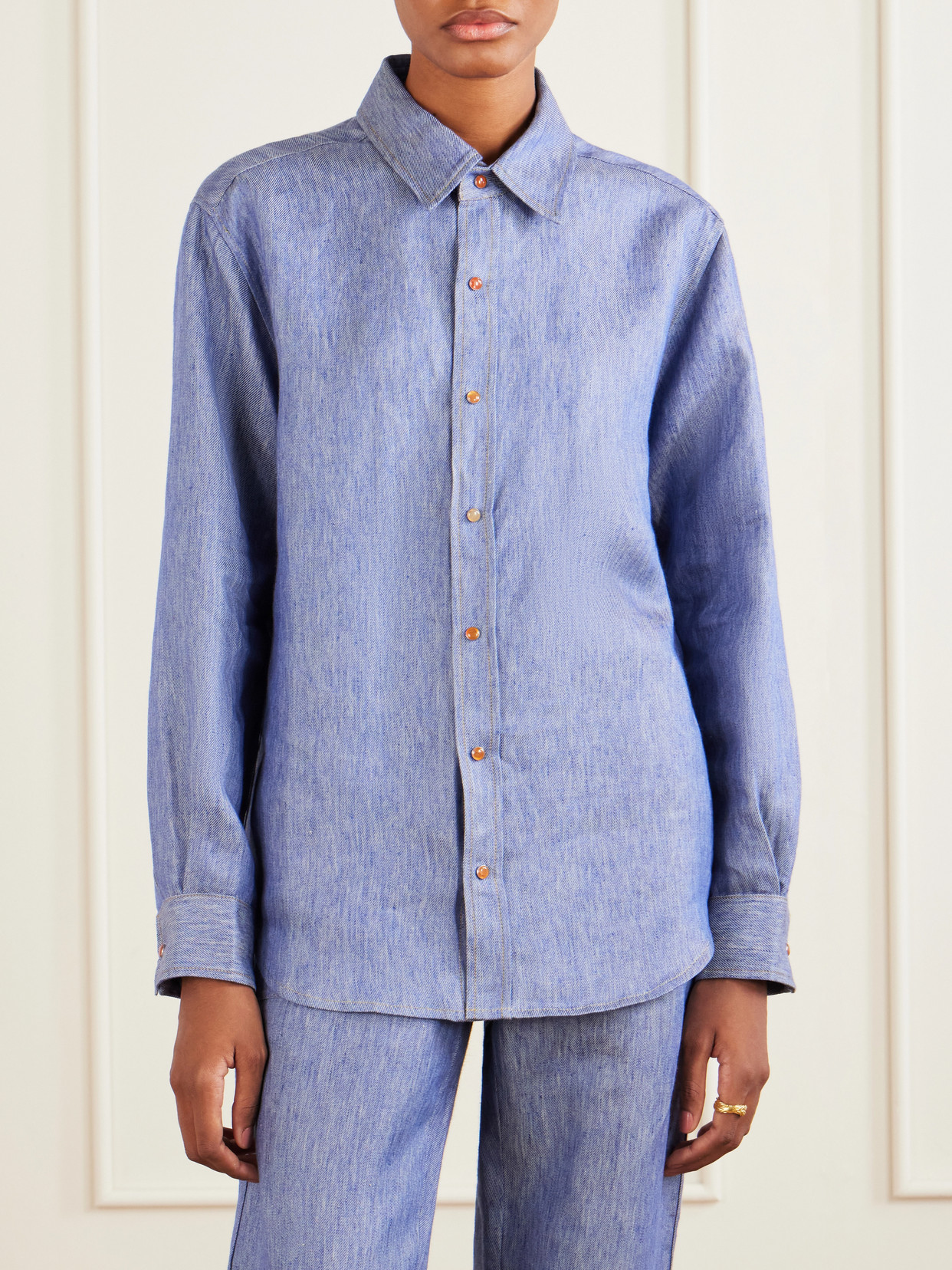 Linen-Denim Shirt