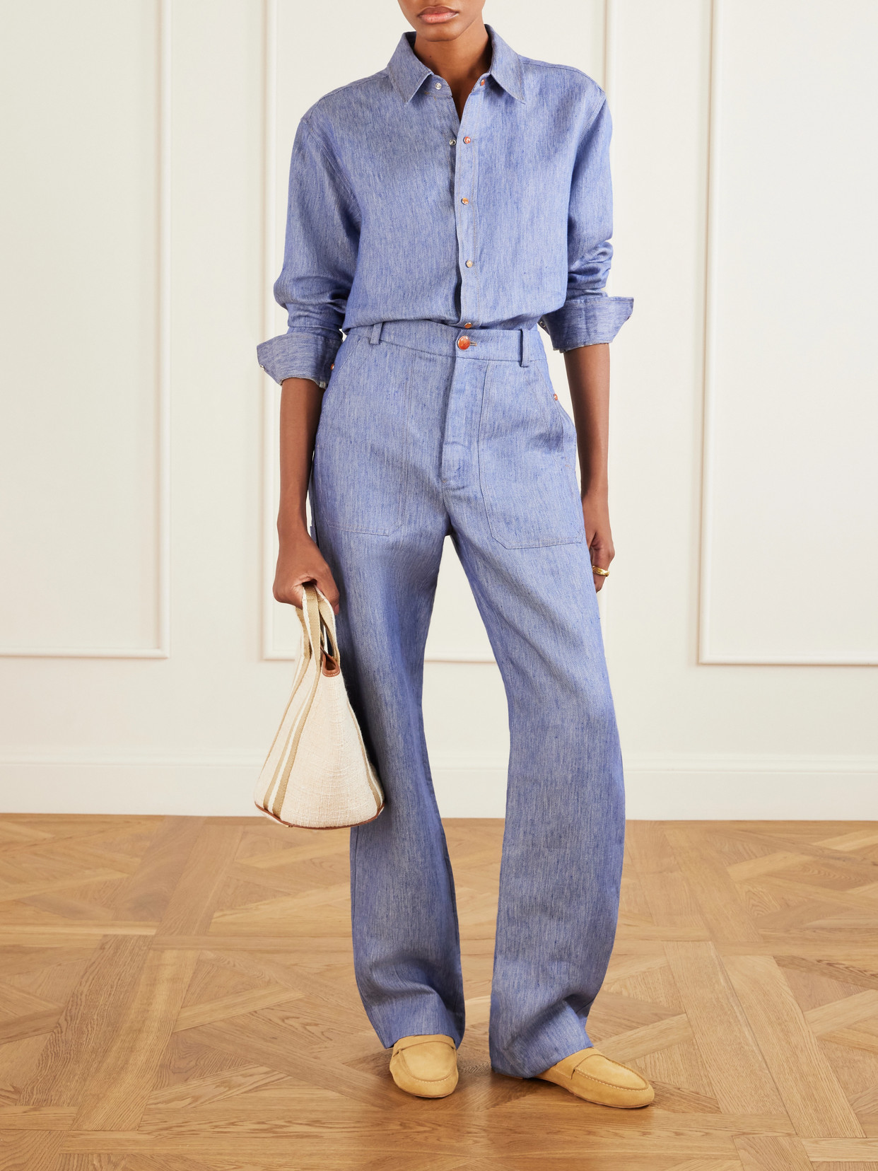 Linen-Denim Shirt