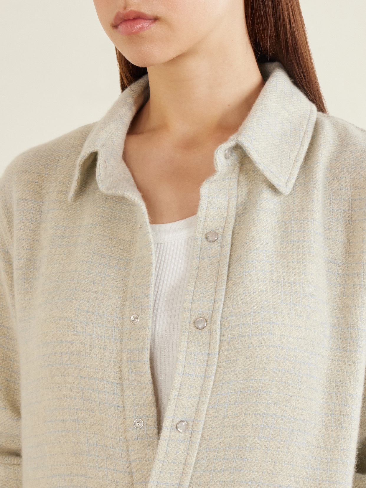 Checked Cashmere Shirt