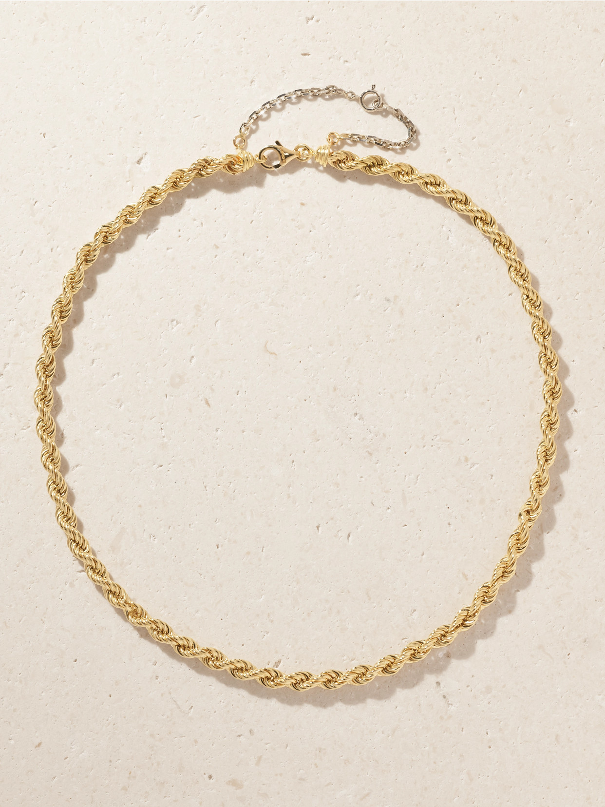 Yvonne Léon Corde Chaînette 18-karat Yellow And White Gold Necklace In Neutral
