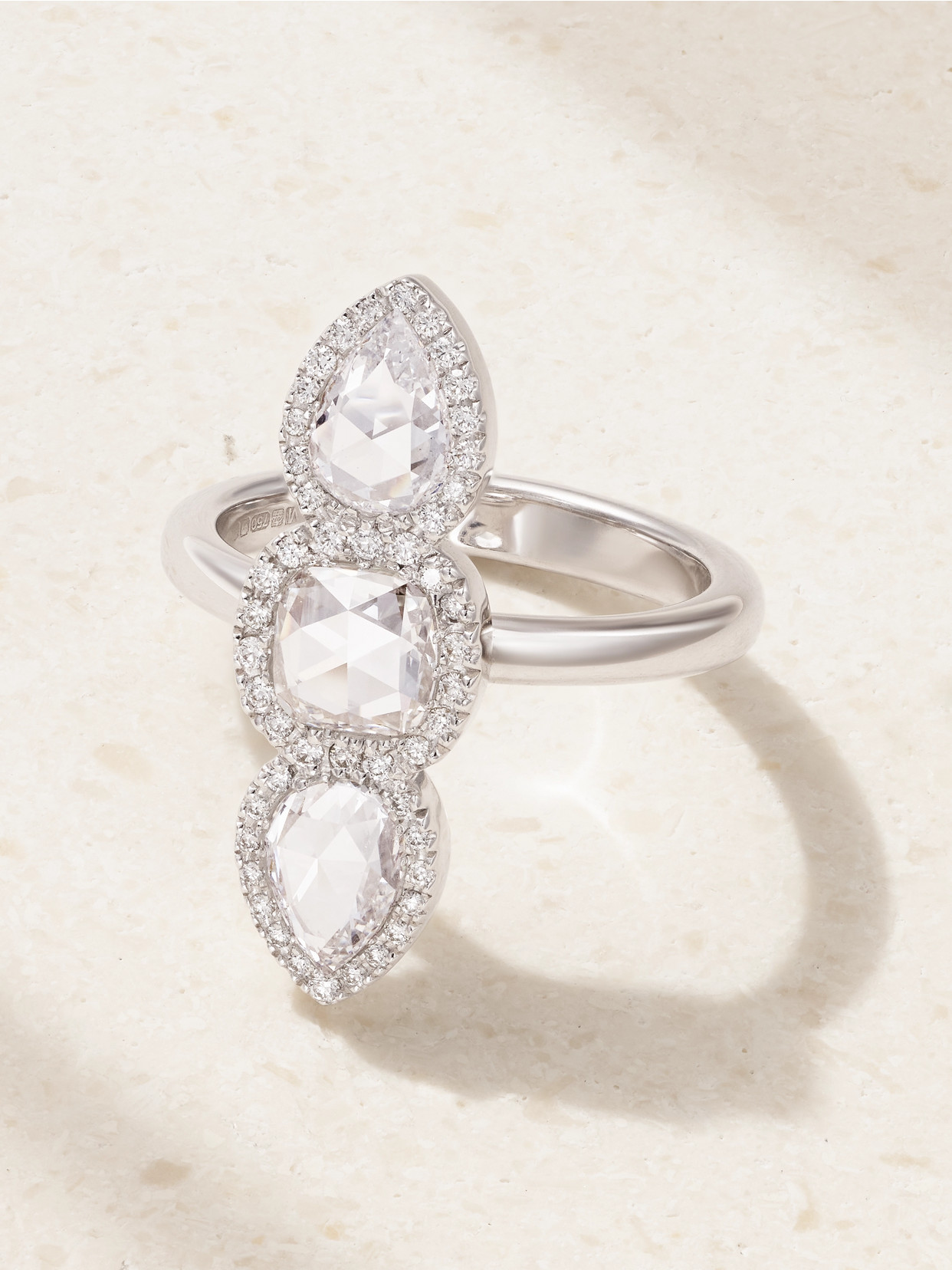 David Morris 18-karat White Gold Diamond Ring