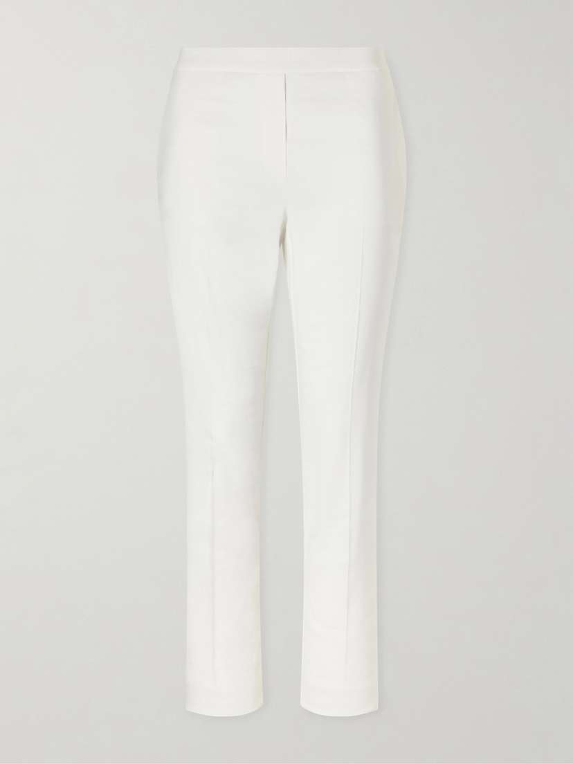 Theory Treeca Linen-blend Skinny-leg Pants