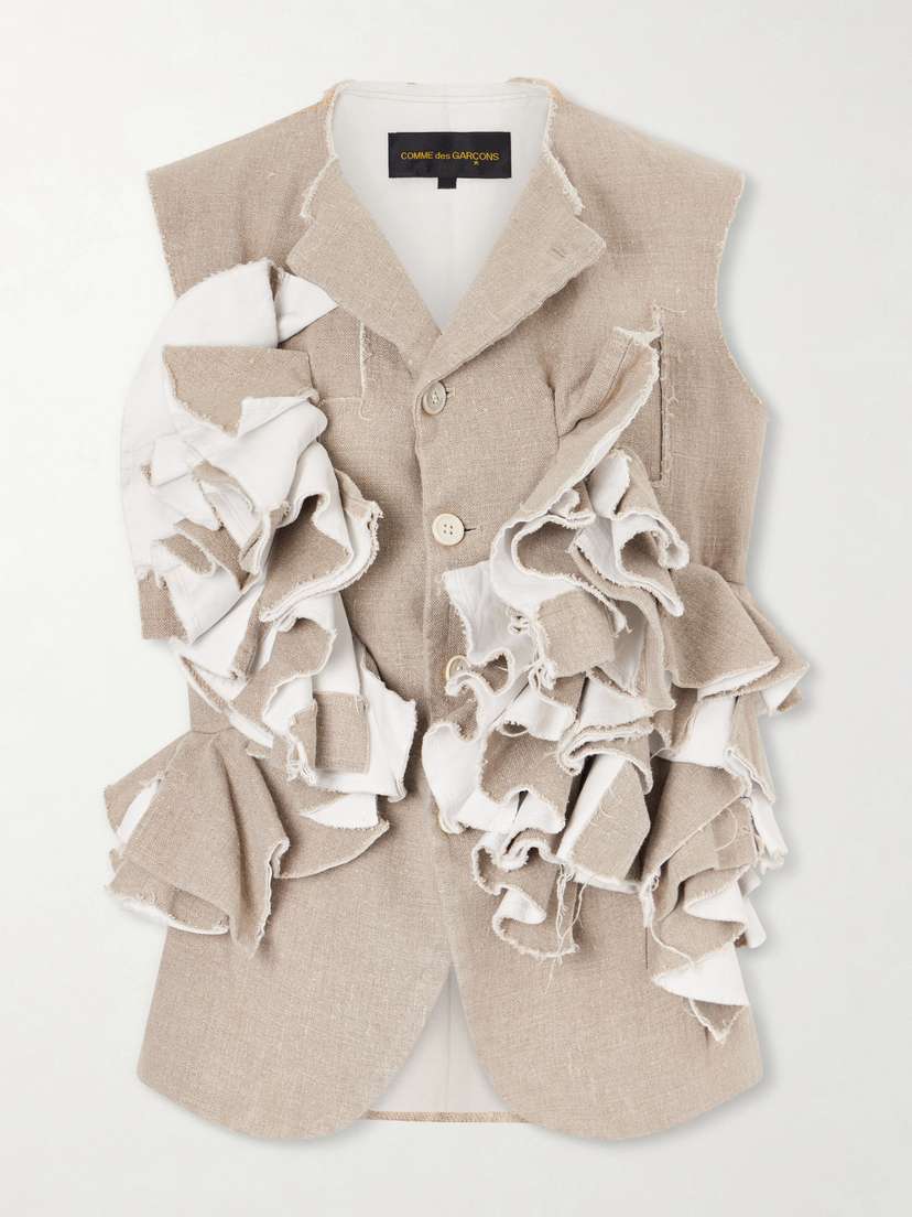 Comme des Garçons Linen-canvas Vest