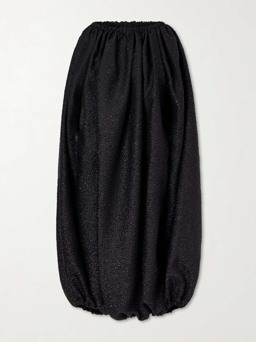 Comme des Garçons Gathered Cloqué Midi Dress